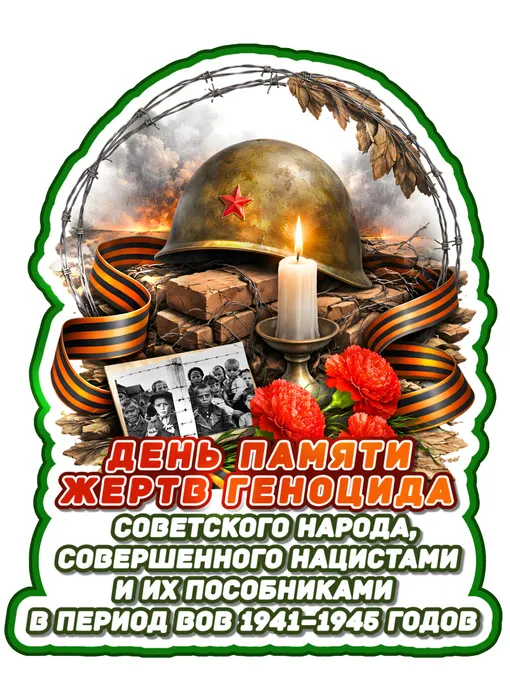 Плакат Геноцид сов народа